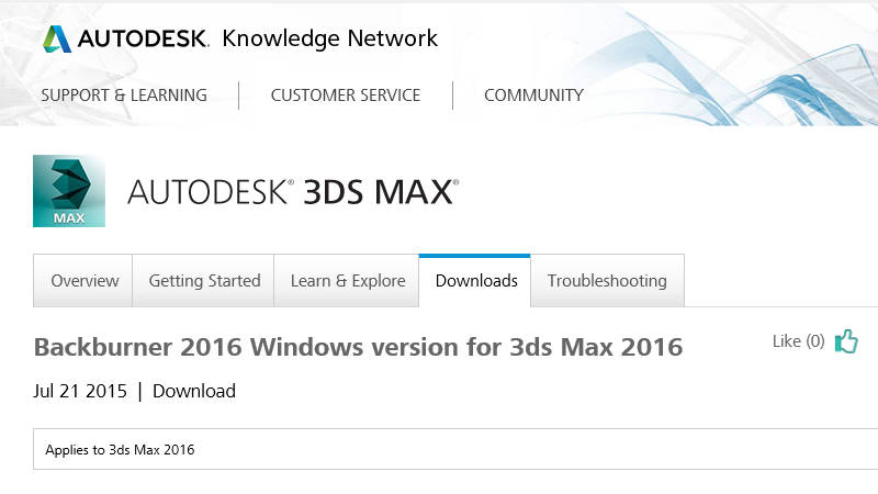 Backburner Autodesk Download Maya